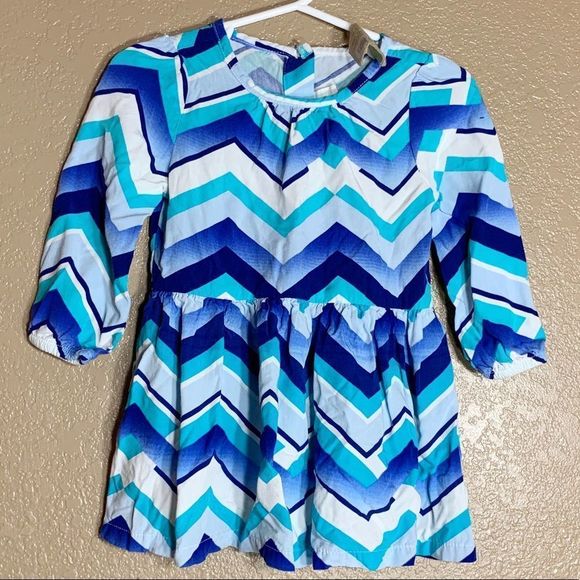 Crazy 8 Other - Crazy 8 blue chevron print dress